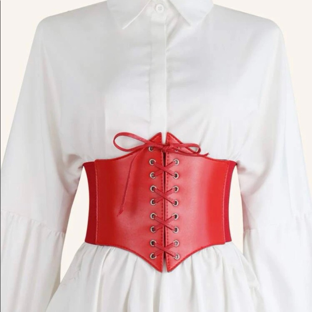 Red Corset Belt